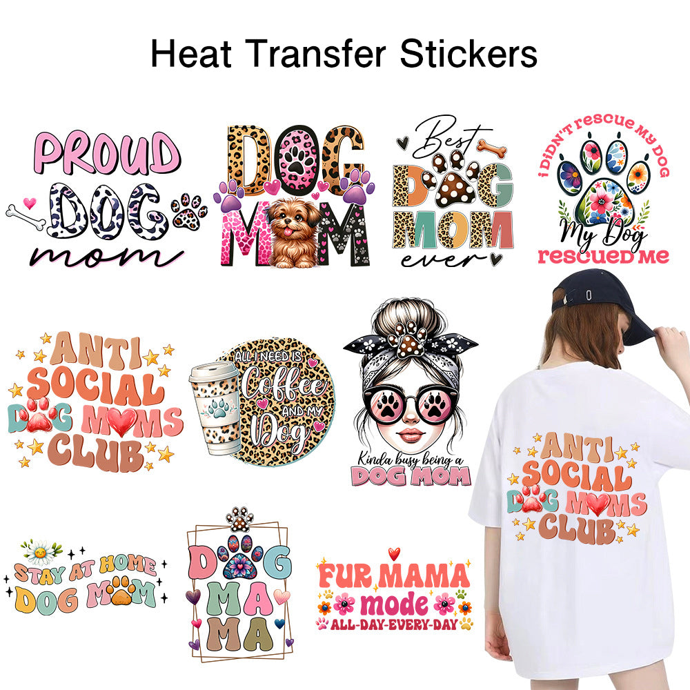 Heat Transfer Stickers 8-10inch